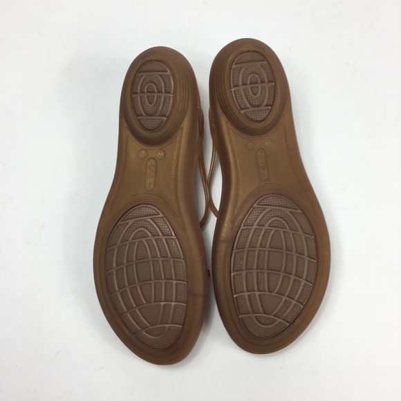 SOLD Crocs Isabella Boho Flat Jelly Sandals - Picture 8 of 8
